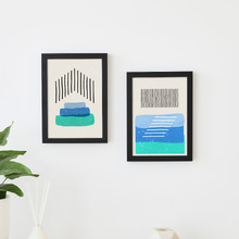 Black Kyra Poster Frames (Set of 2)